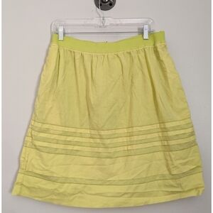 Anthropologie x Maeve Citrus Yellow Layered Skirt